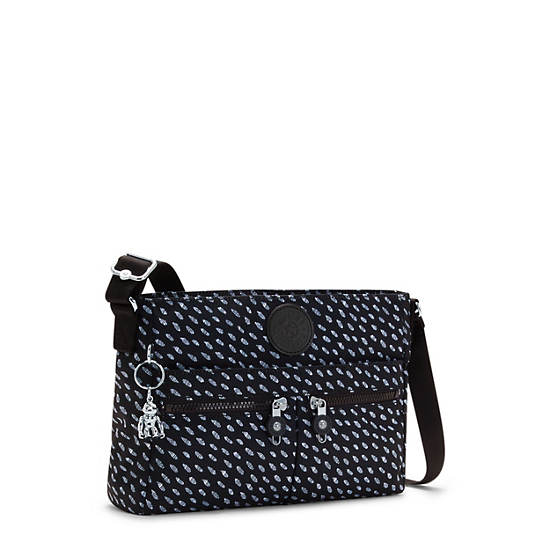 Bolsos Cruzados Kipling New Angie Printed Negros | MX 1201LI